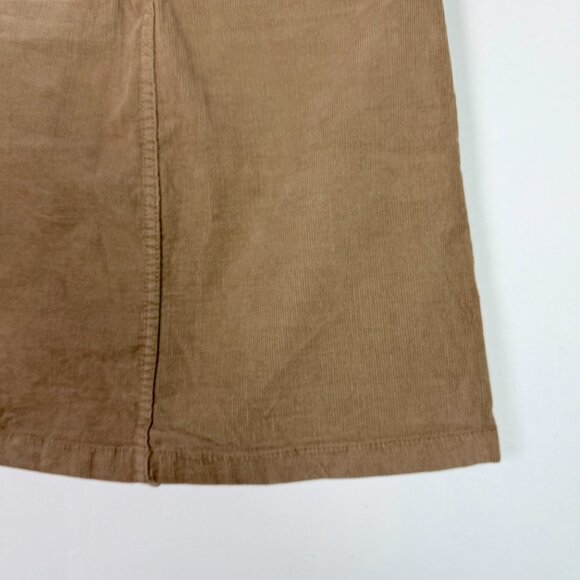 Tory Burch Lucitano Skirt in Beach Wood Corduroy Mini Buttons Size 0 EUC - Picture 9 of 9